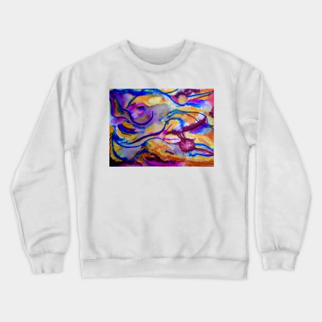 Abstract Purbula Crewneck Sweatshirt by tiffanyarpdaleo